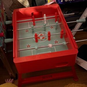American Girl Red and Mint Mini Foosball Set